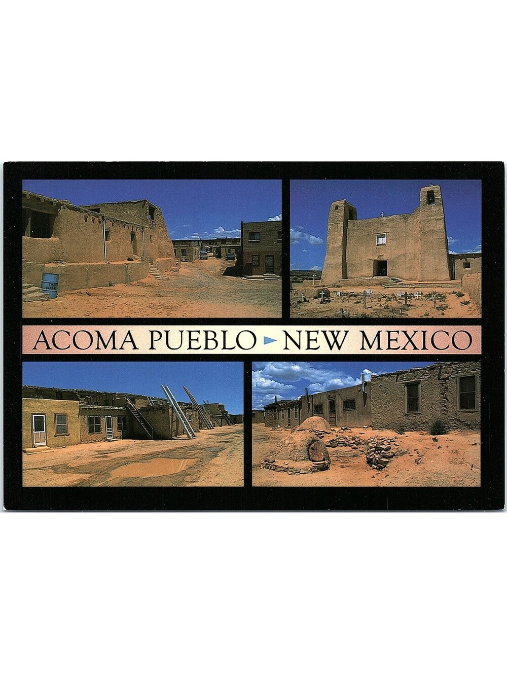Vintage Postcard Acoma Pueblo Sky City New Mexico
